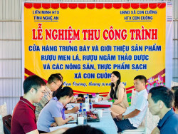 HỖ TRỢ HỢP TÁC XÃ CON CUÔNG XÂY DỰNG CỬA HÀNG TRƯNG BÀY, GIỚI THIỆU VÀ TIÊU THỤ SẢN PHẨM
