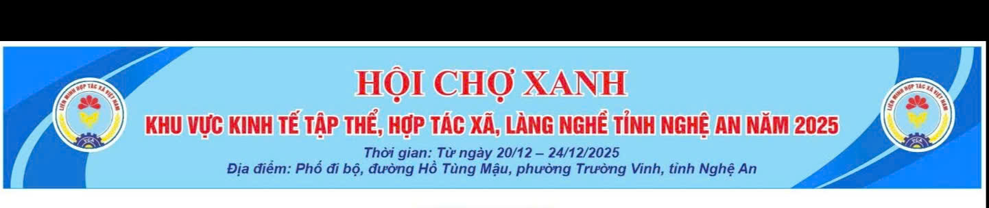 Thông báo về việc mời tham gia Hội chợ xanh khu vực KTTT, HTX, làng nghề năm 2025